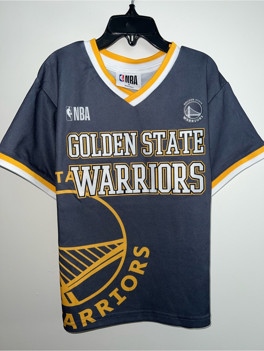 Cotton On Golden State Warriors Gray and Gold Kids Jersey